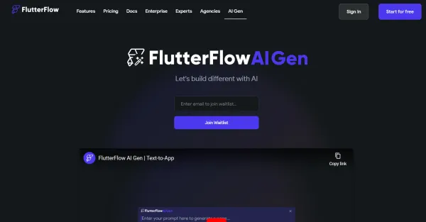 FlutterFlow AI Gen