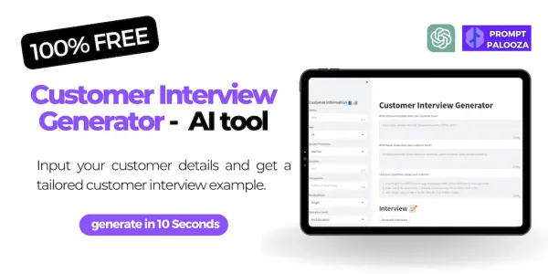 Customer Interview Generator